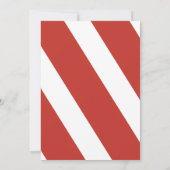 Carnivalfeest Uitnodiging met Tent Dak & Hapjes (Achterkant)