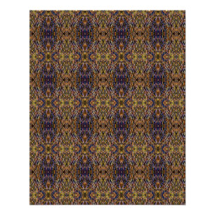 Carnivalglas Gras Met Oranje Schimmel tiled Perfect Poster