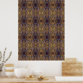 Carnivalglas Gras Met Oranje Schimmel tiled Poster (Keuken)