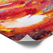 CARNIVALMASKER IN GEEL MET RODE ROOS POSTER (Hoek)