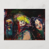 CARNIVALNACHT IN VENETIE Zwart Uitnodiging Briefkaart (Voorkant)