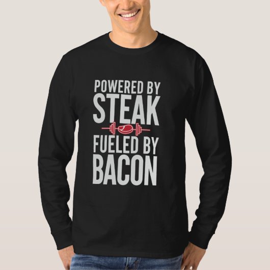 Carnivoor Dieet Vlees gebaseerde Voeding Zero-Carb T-shirt (Voorkant)
