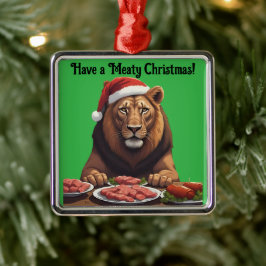 carnivoor leeuw Kerst vakantie Ornament
