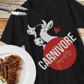 Carnivoor Lover Grappige Koe Unisex T-shirt