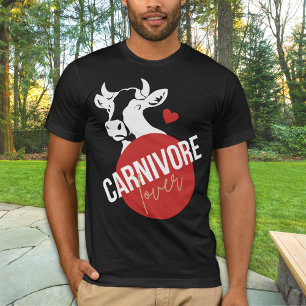 Carnivoor Lover Grappige Koe Unisex T-shirt