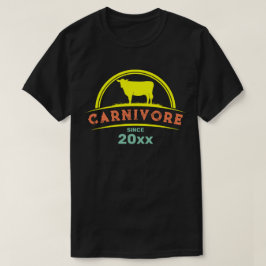 Carnivoor sinds jaar  t-shirt