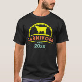 Carnivoor sinds jaar t-shirt (Voorkant)