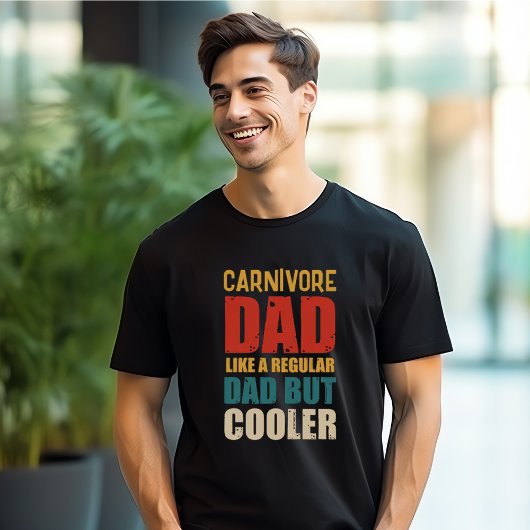 Carnivoor vader als een gewone vader, maar koeler t-shirt