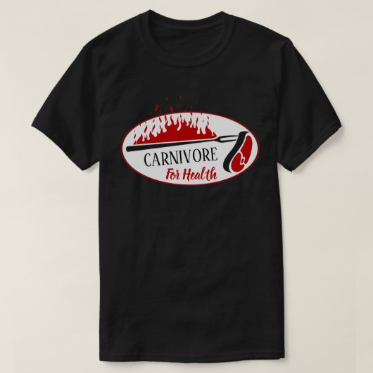 Carnivoor voor Health Meat Eaters T-shirt (Design voorkant)