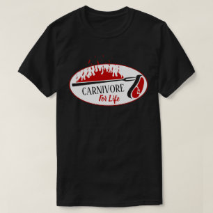 Carnivoor voor het leven Vleeseters T-shirt