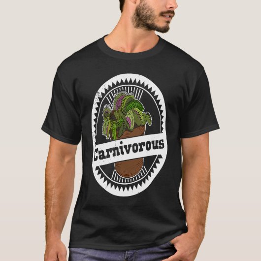 Carnivora carnivorous plants gardeners hobby garde t-shirt (Voorkant)