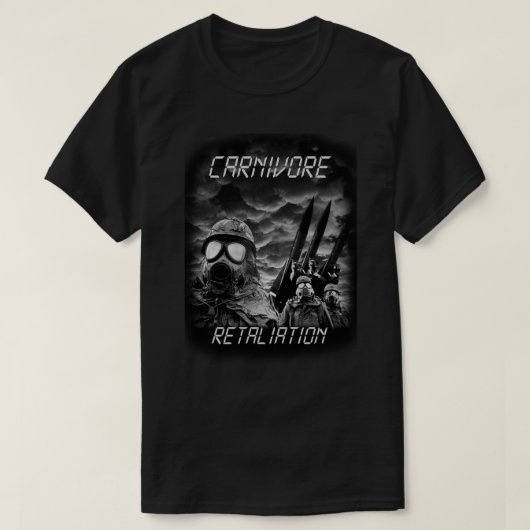 Carnivore Black & White Retaliation Classic T-Shir T-shirt (Design voorkant)