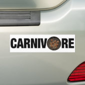 Carnivore bumper sticker (Op auto)