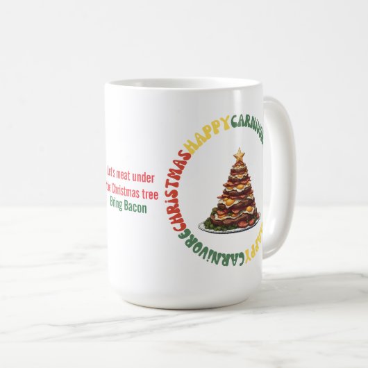 Carnivore Christmas Mug Koffiemok (Voorkant rechts)