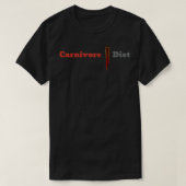 Carnivore Diet 1 T-shirt (Design voorkant)