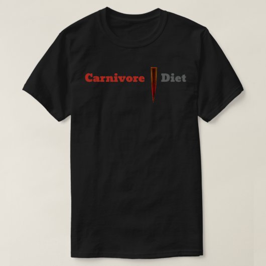 Carnivore Diet 1 T-shirt (Design voorkant)