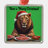 carnivore lion Christmas holiday Ornament (Voorkant)