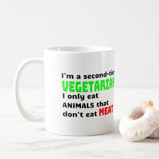 Carnivore Meat Lover Funny Sarcastic Gift Koffiemok (Met donut)