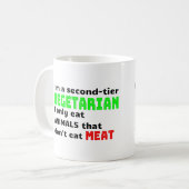 Carnivore Meat Lover Funny Sarcastic Gift Koffiemok (Voorkant links)
