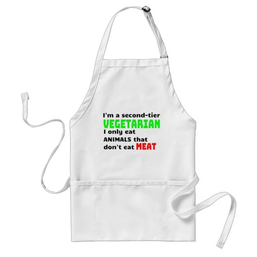 Carnivore Meat Lover Funny Sarcastic Gift Standaard Schort (Voorkant)