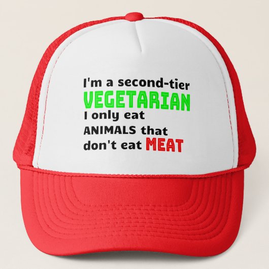 Carnivore Meat Lover Funny Sarcastic Gift Trucker Pet (Voorkant)
