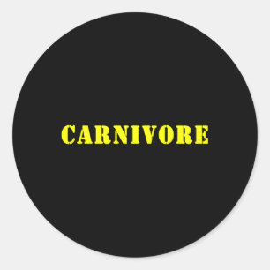 Carnivore Ronde Sticker