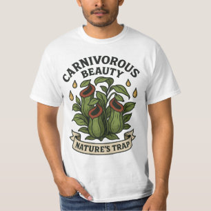 Carnivore Schoonheid Natuurval Pitcher Plant T-shirt