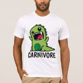 CARNIVORE T-shirts, grappige DINOSAUR T-shirt (Voorkant)