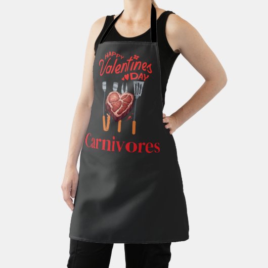 Carnivore Valentine's Day Apron Schort (Insitu)