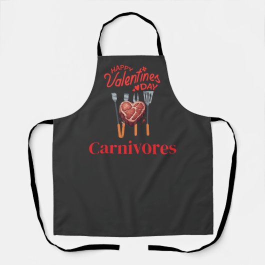 Carnivore Valentine's Day Apron Schort (Voorkant)