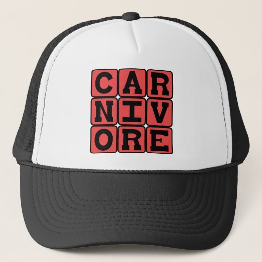 Carnivore, vleeseter trucker pet (Voorkant)