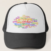 Carnivore Wordle Trucker Pet (Voorkant)