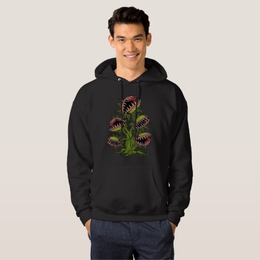 Carnivoren Plant Gifts Monster Venus Fly Trap Hoodie (Voorkant volledig)