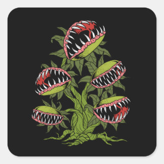 Carnivoren Plant Gifts Monster Venus Fly Trap Vierkante Sticker