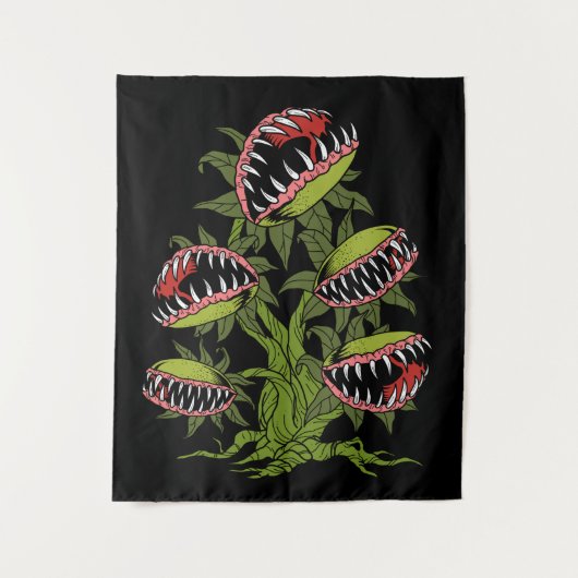Carnivoren Plant Gifts Monster Venus Fly Trap Wandkleed (Voorkant)