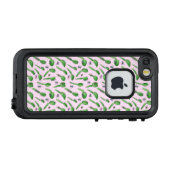 Carnivoren rosa LifeProof iPhone hoesje (Achterkant (horizontaal))