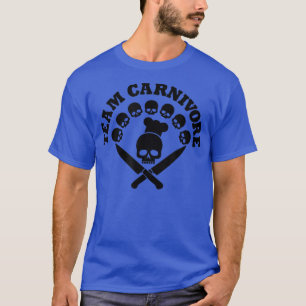 carnivoren schedel messfes bbq humor butcher t-shirt
