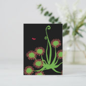 Carnivoren Sundew Plant Briefkaart (Staand voorkant)