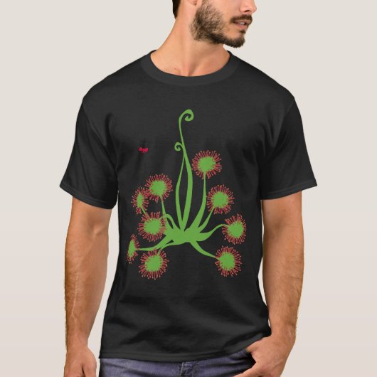 Carnivoren Sundew Plant T-shirt (Voorkant)