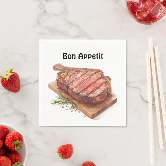 🍖🌿 "Carnivore's Feast" - Bon Appetit Servetten � (Insitu)