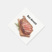 🍖🌿 "Carnivore's Feast" - Bon Appetit Servetten � (Hoek)