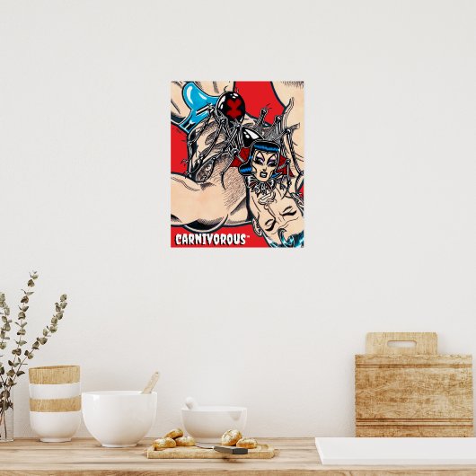 Carnivorous™/Black Widow Poster (Keuken)