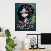 Carnivorous Bouquet Fairy Art Print gothic (Thuiskantoor)