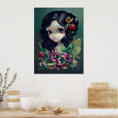 Carnivorous Bouquet Fairy Art Print gothic (Keuken)