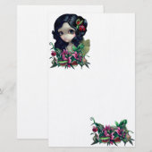 "Carnivorous Bouquet Fairy"-banketbakkerij Briefpapier (Voorkant / Achterkant)
