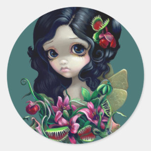 "Carnivorous Bouquet Fairy" ticker Ronde Sticker