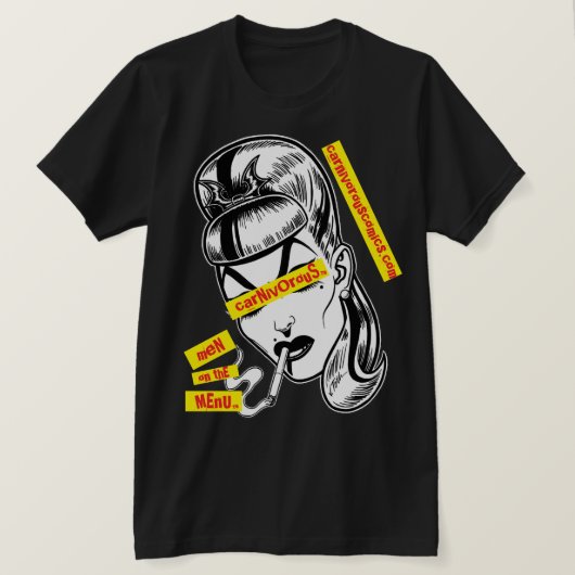 Carnivorous™/Mannen op het menu™/Punk T-shirt (Design voorkant)