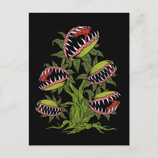 Carnivorous Plant Gifts Monster Venus Fly Trap Briefkaart (Voorkant)