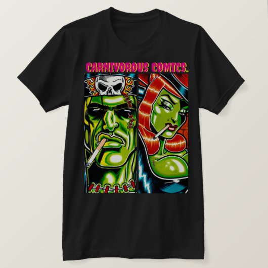 Carnivorous™/Schoonheid en het Beest T-shirt (Design voorkant)