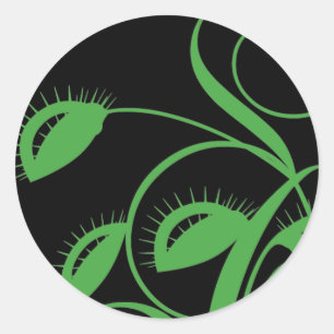 Carnivorous Venus Flytrap Ronde Sticker